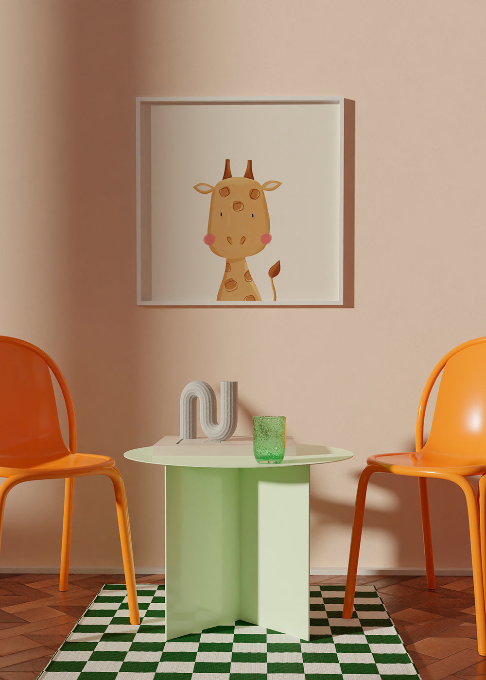 Kinderbild: süße Giraffe