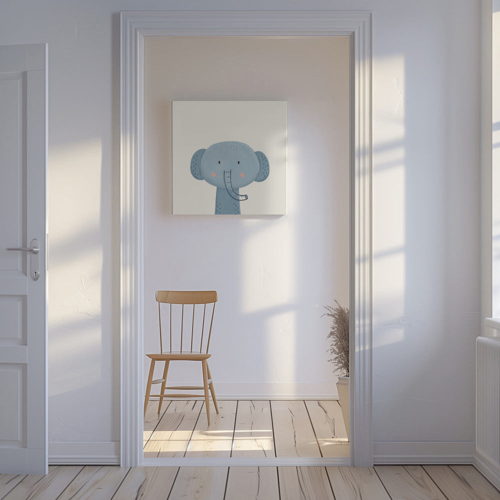 Sweet elephant - Unframed canvas in an interior