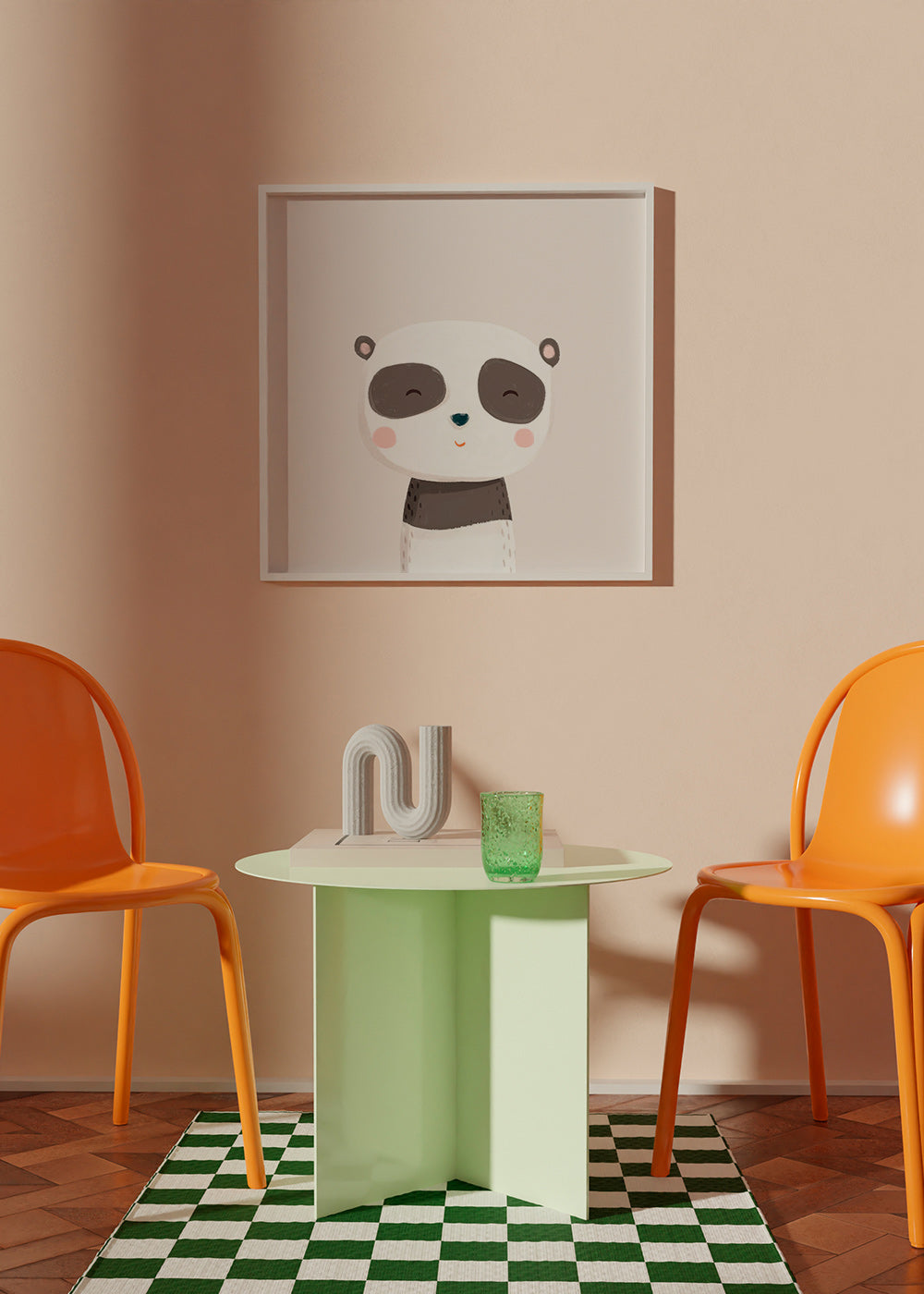 Kinderposter süßer Panda Illustration