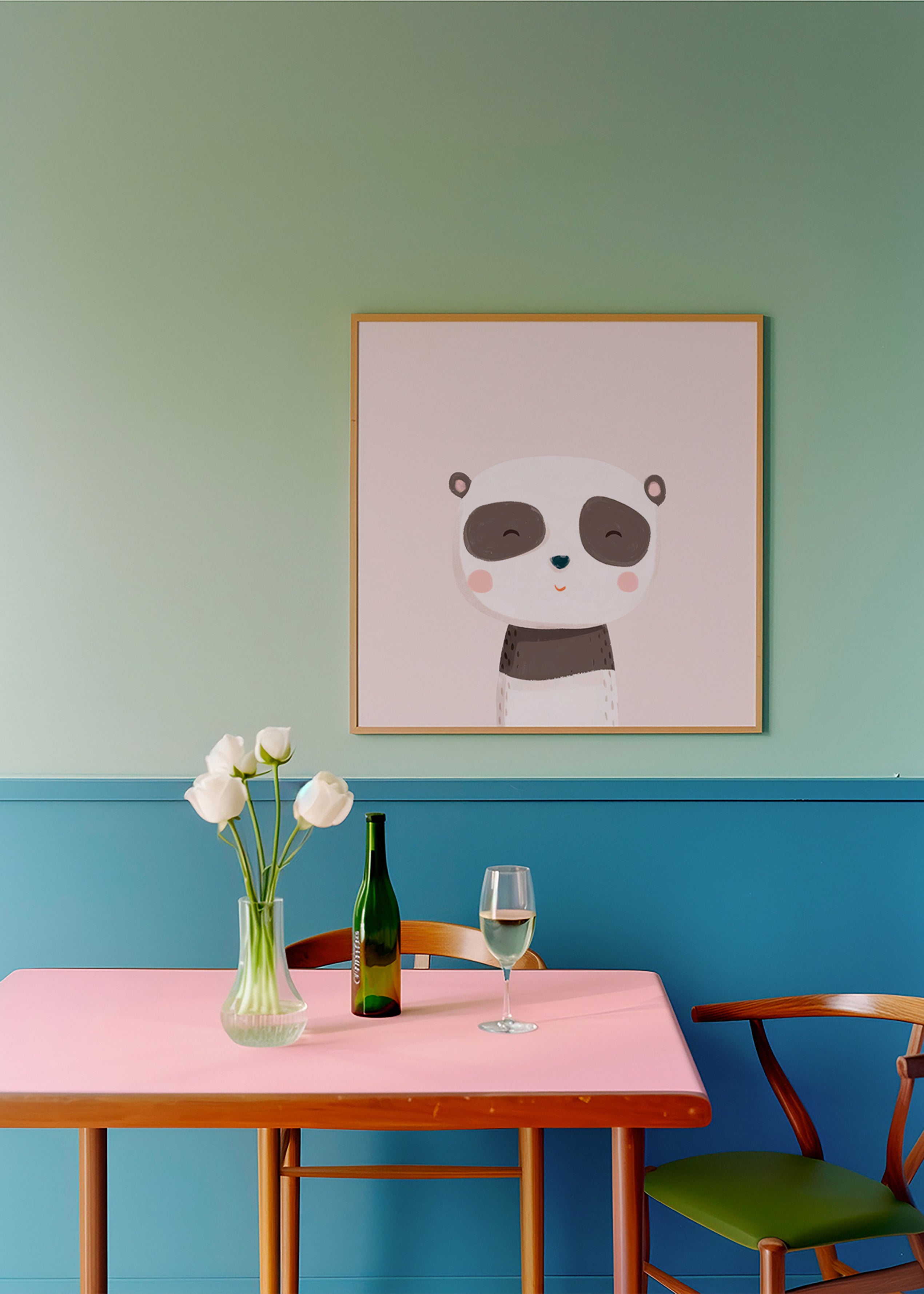 Kinderposter süßer Panda Illustration