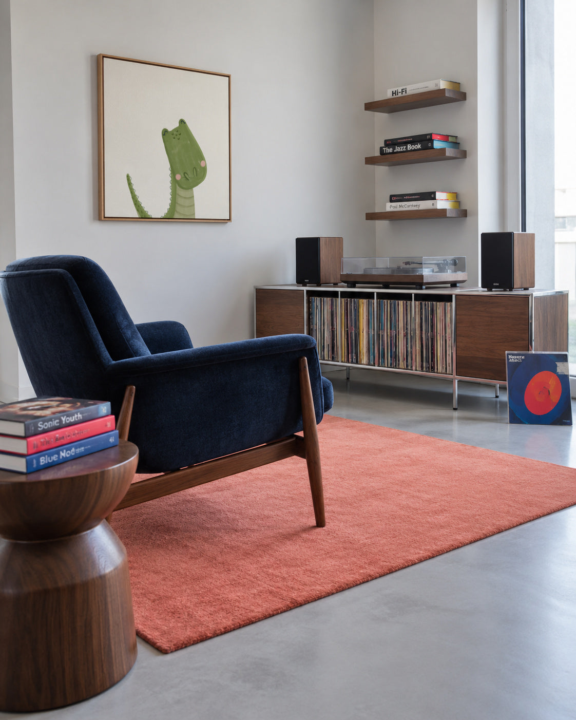 Sweet crocodile - Framed canvas in an interior