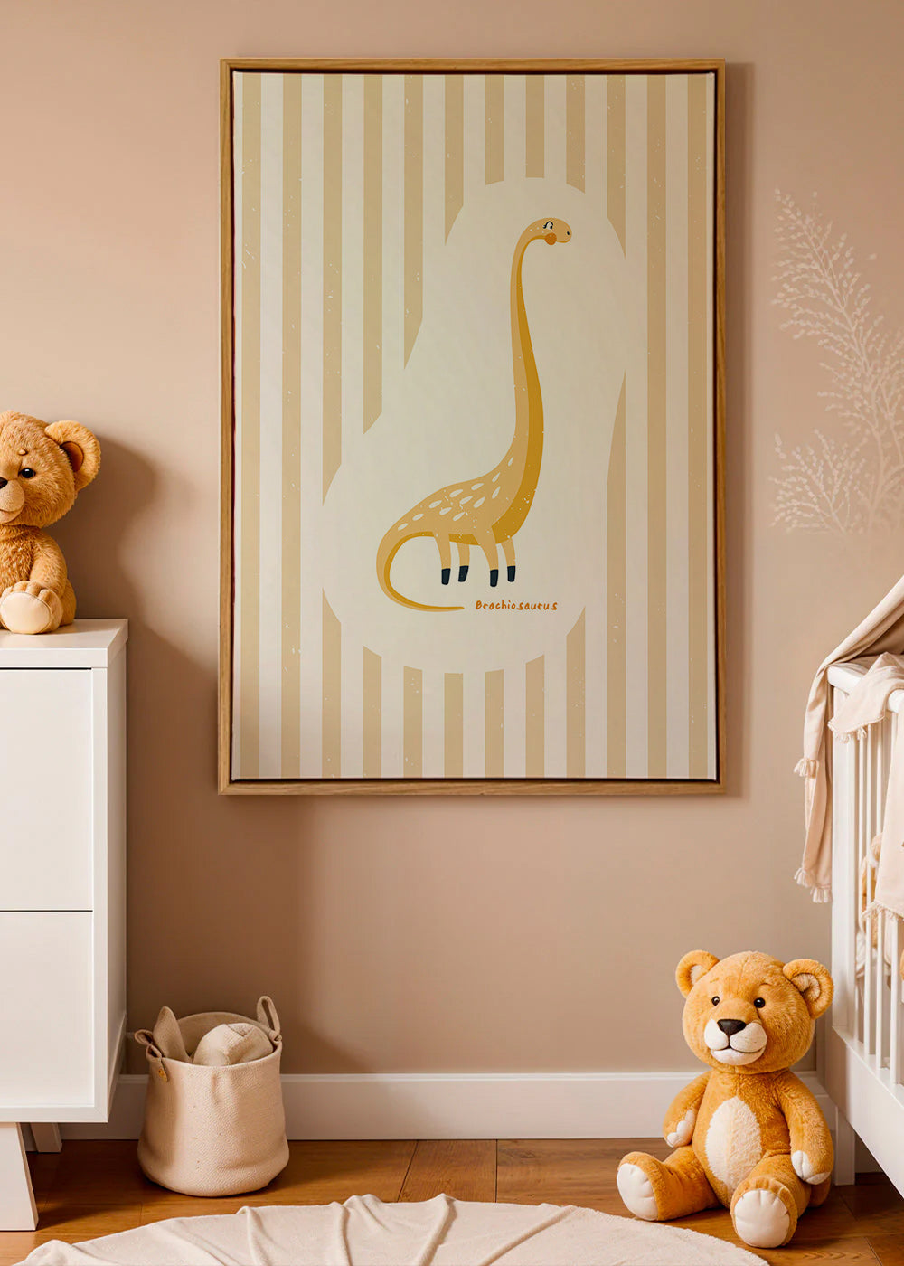 Kinderbild Brachiosaurus gelb