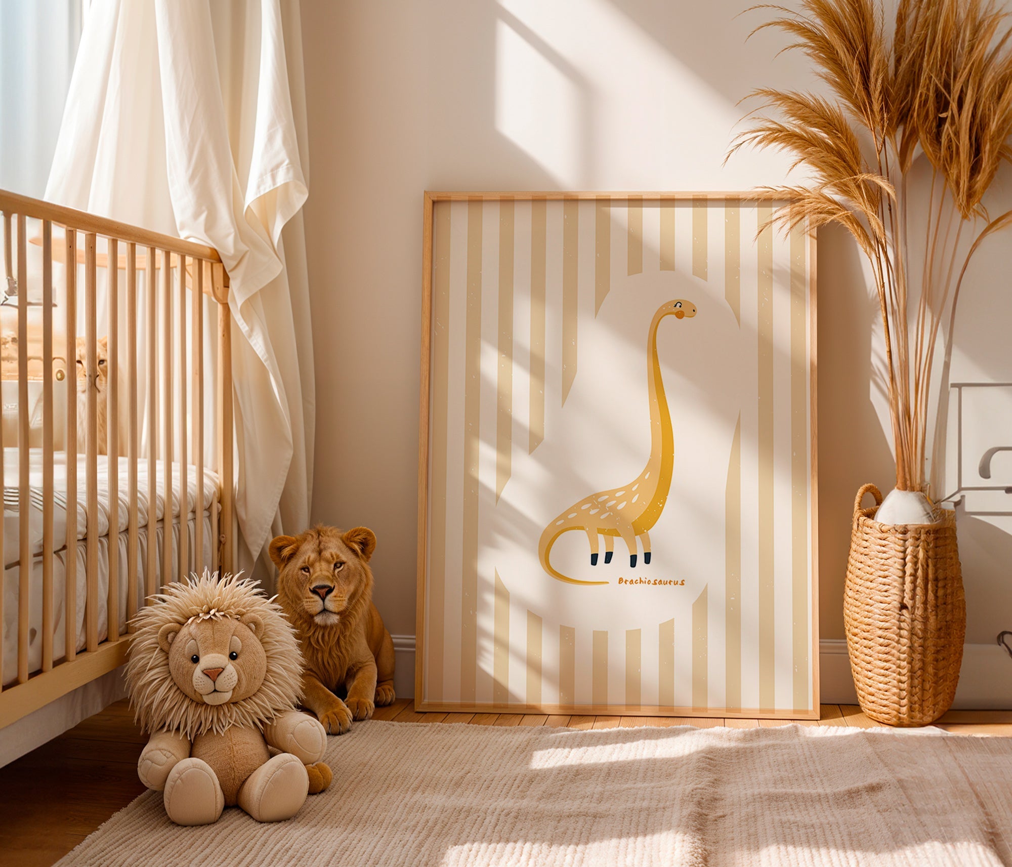 Kinderbild Brachiosaurus gelb