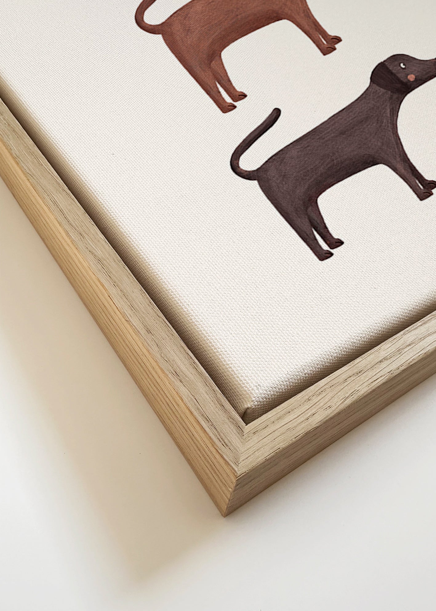 Kunstwerk drei Labradoren minimal