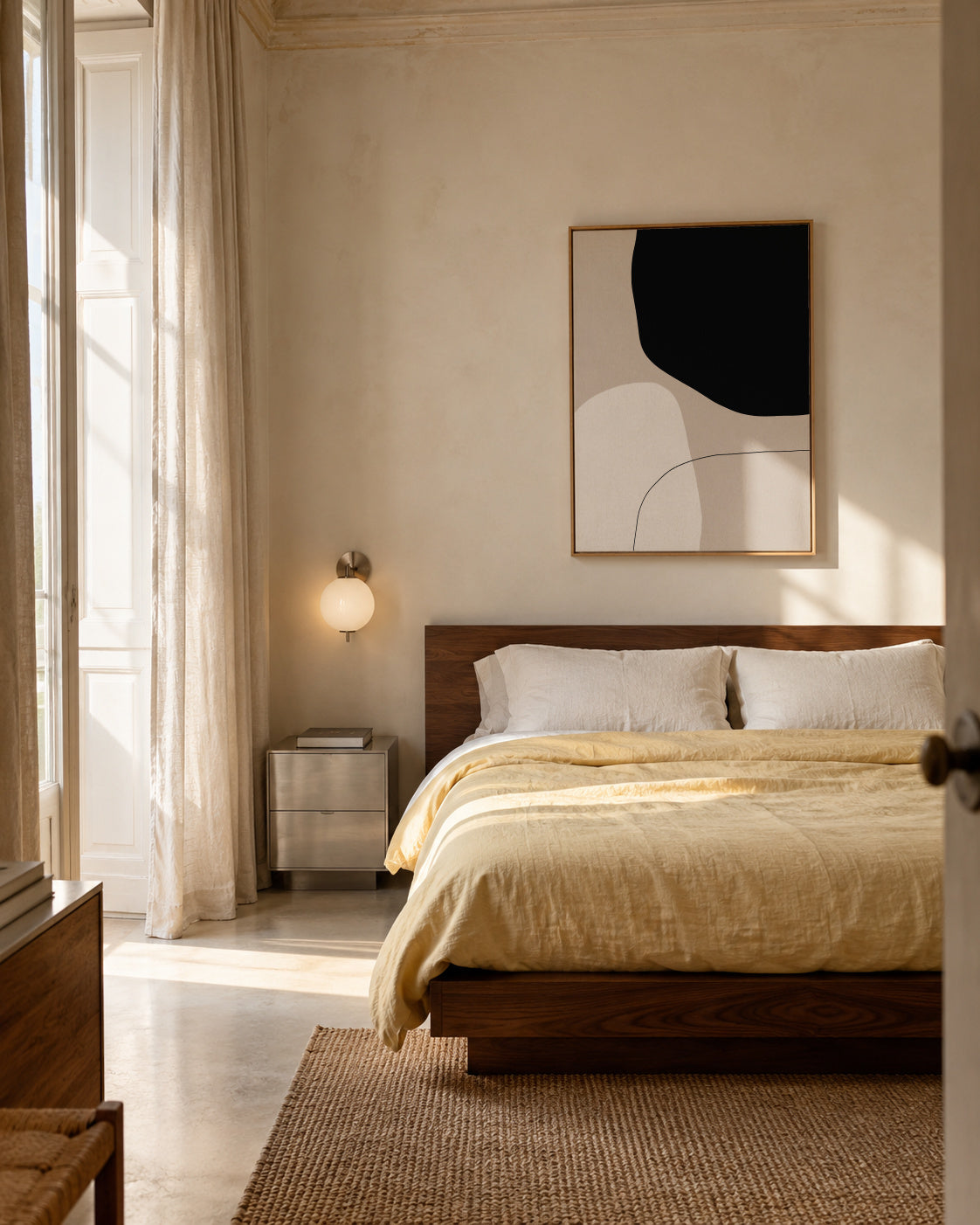 Pairing - Framed canvas in an interior