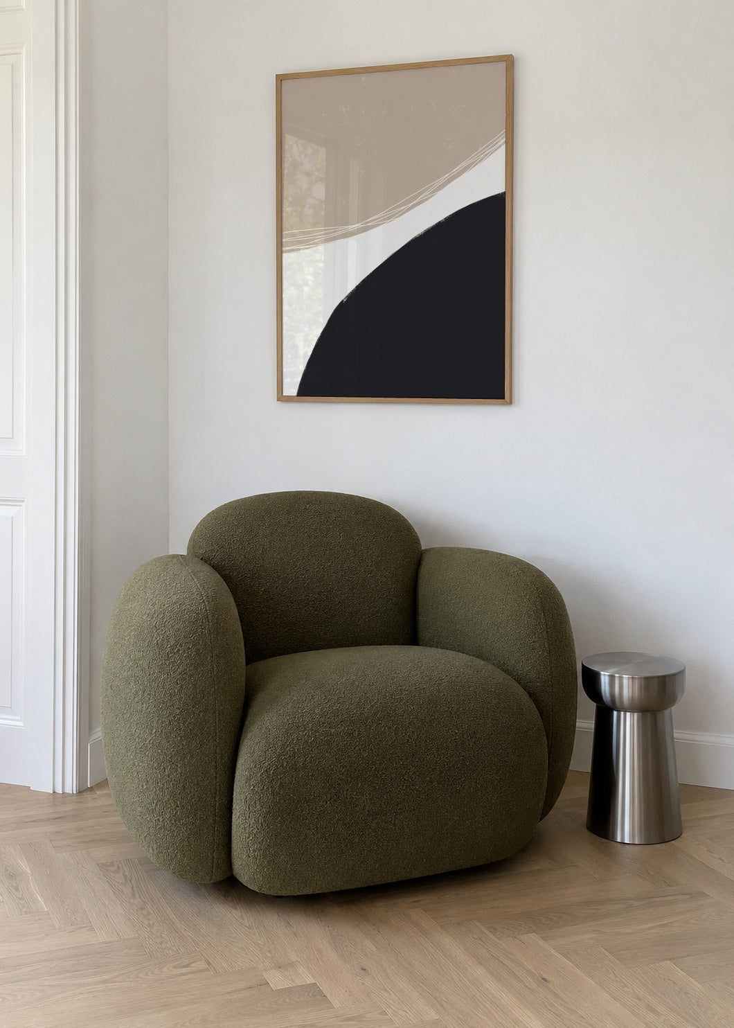 Joyful Harmony - Framed poster in an interior