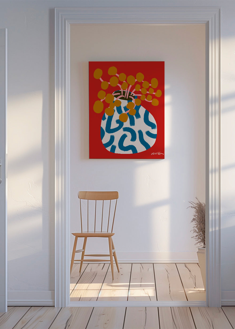 Gold Blooms Still Life