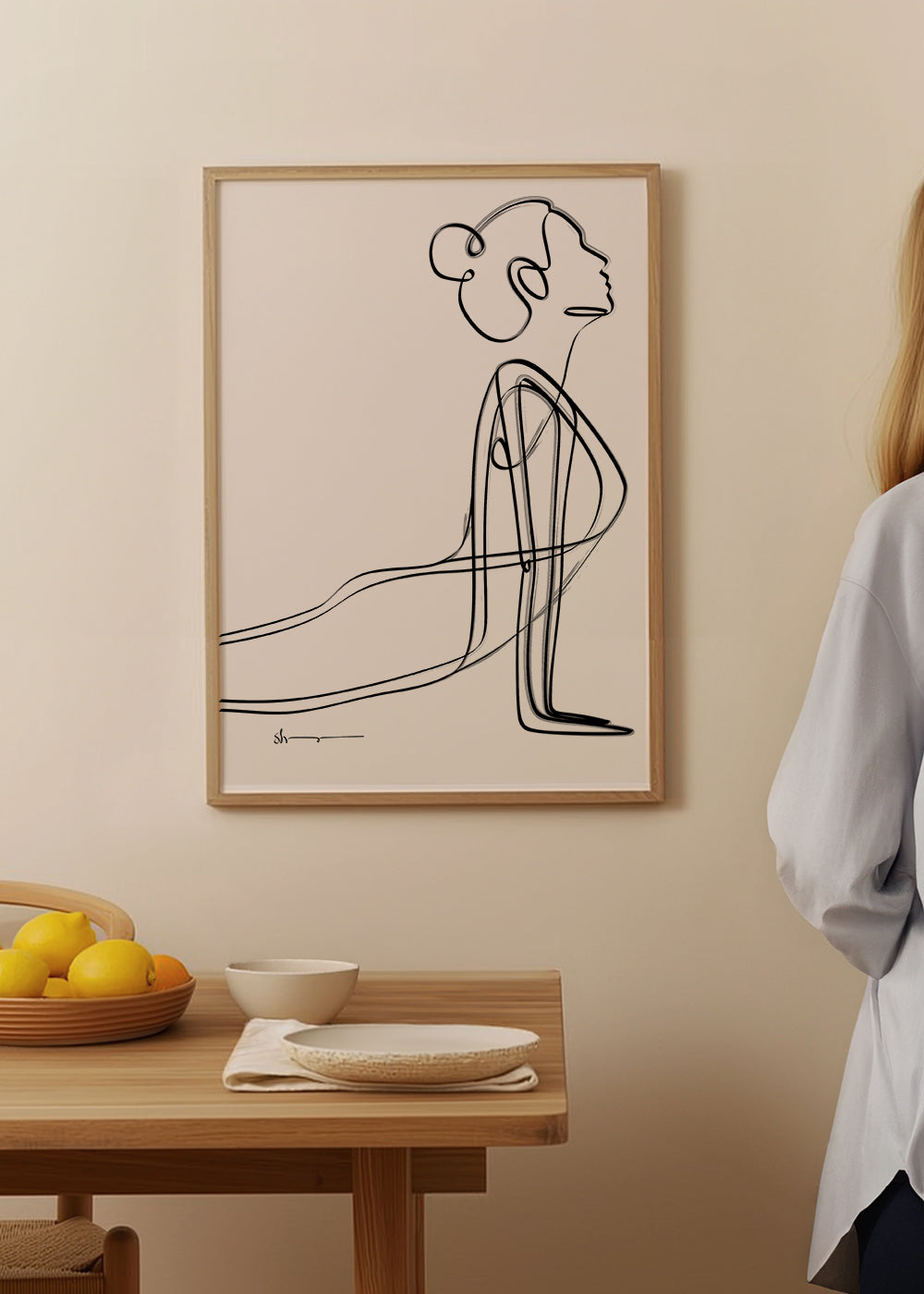 Cobra Pose - Abstract