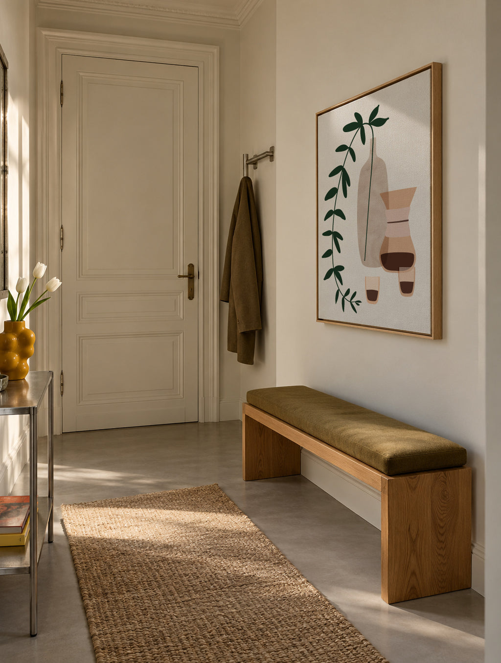 Boho coffee for two - Framed canvas in an interior