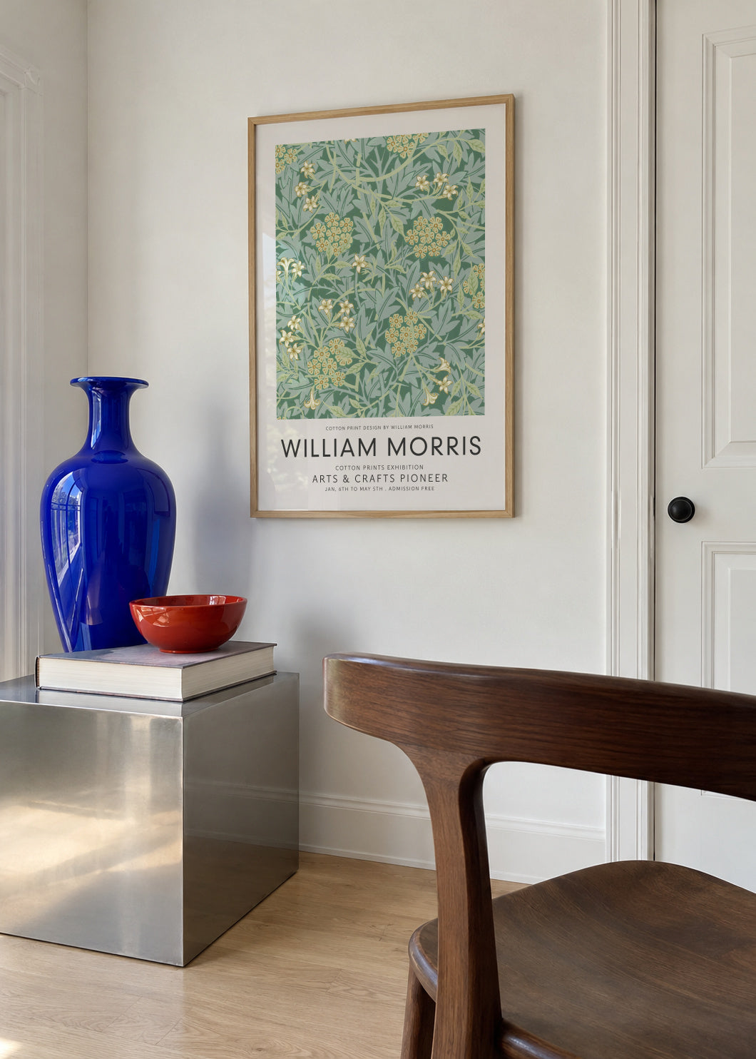 William Morris pattern VIII - Framed poster in an interior