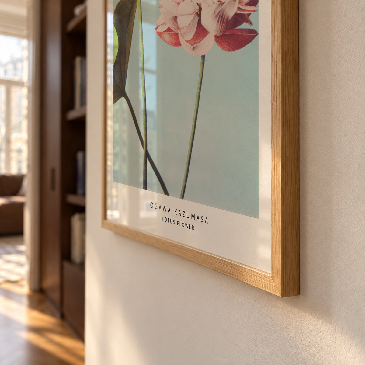 Ogawa Kazumasa Lotus Flowers - Framed poster detail