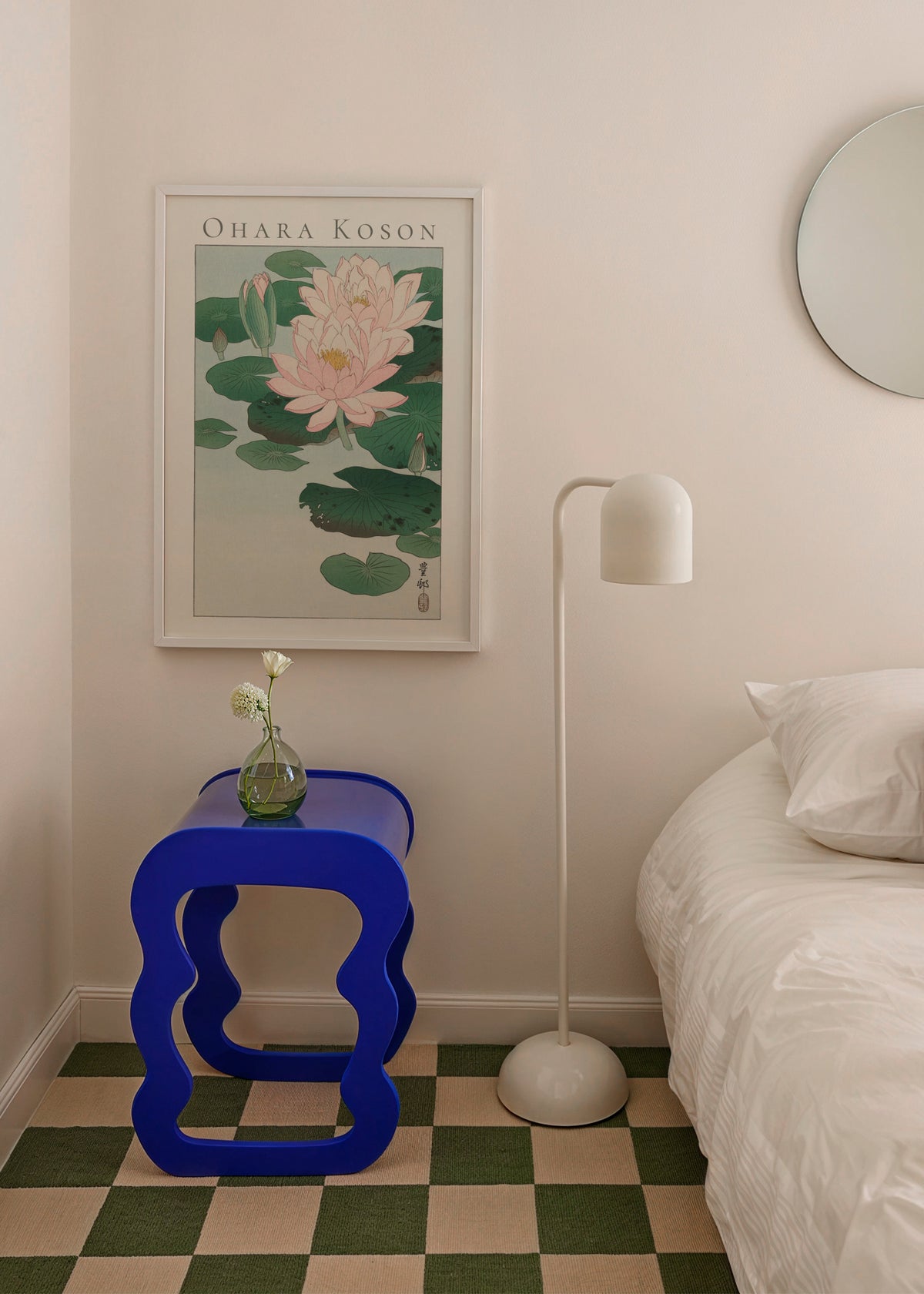 Ohara Koson Water Lily - Framed poster in an interior