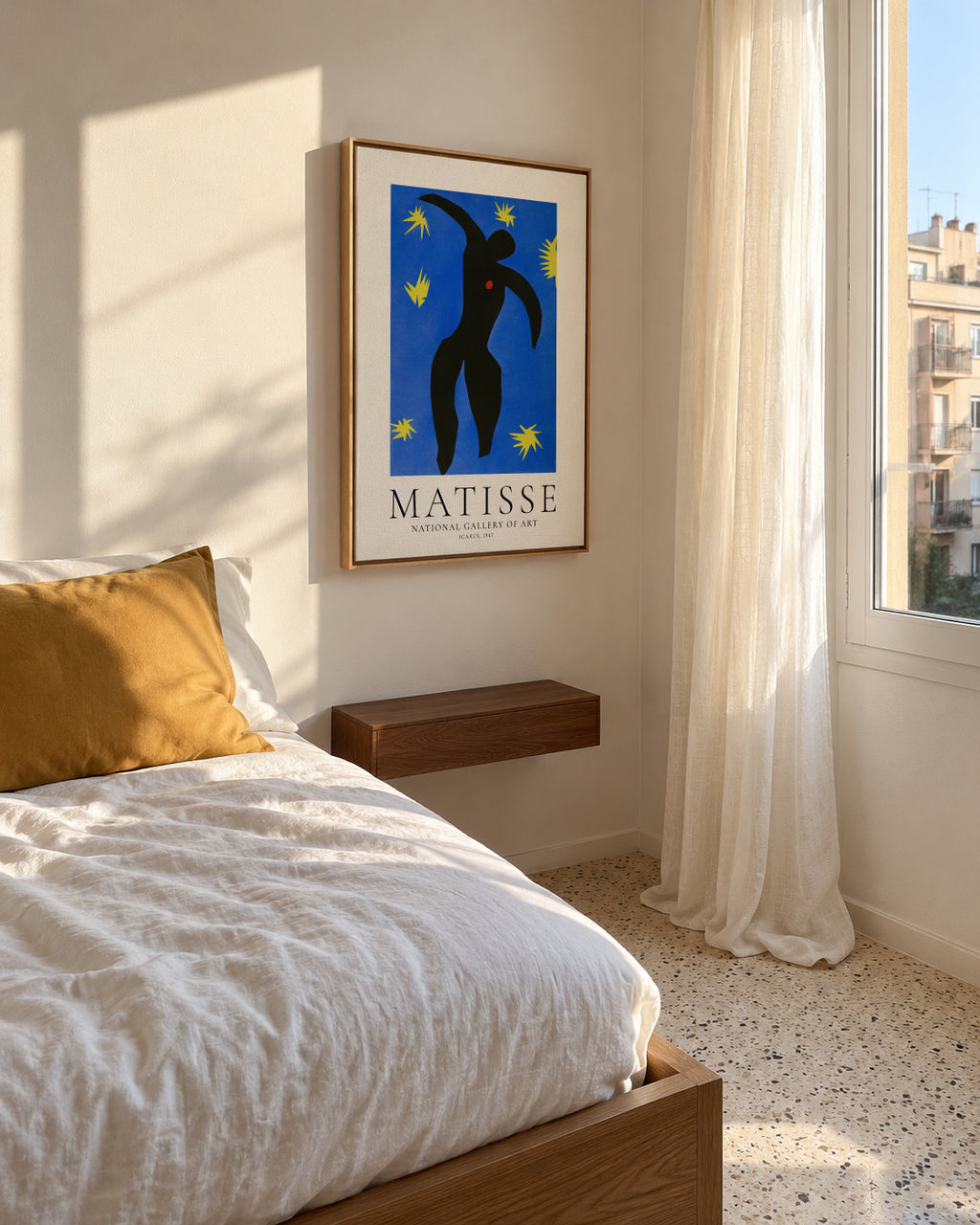 Henri Matisse Icarus - Framed canvas in an interior