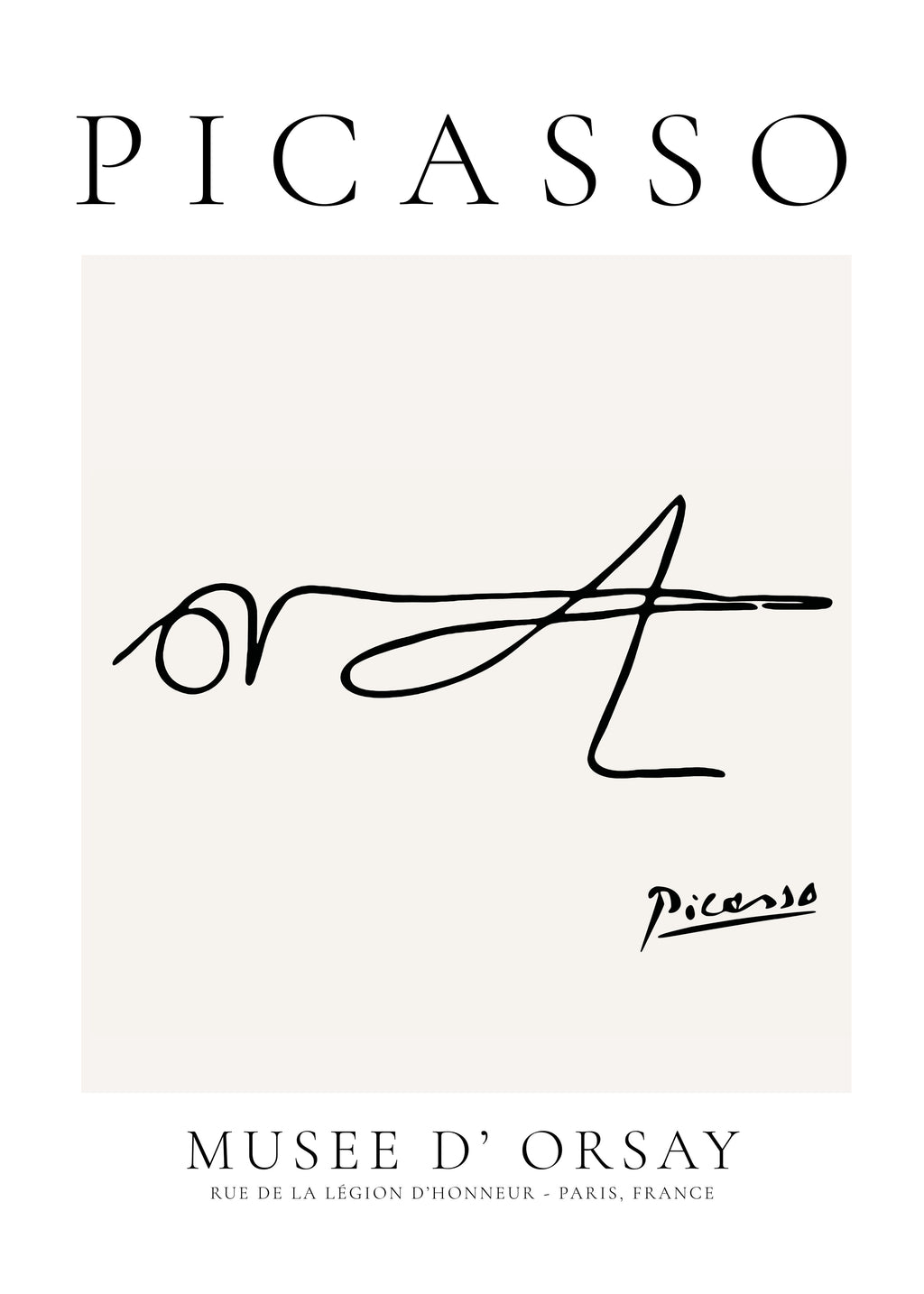 Pablo Picasso Animals Drawings Grasshopper - Unframed art print