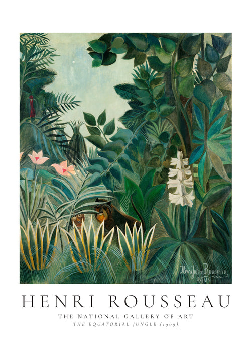 Henri Rousseau The equatorial jungle - Unframed art print
