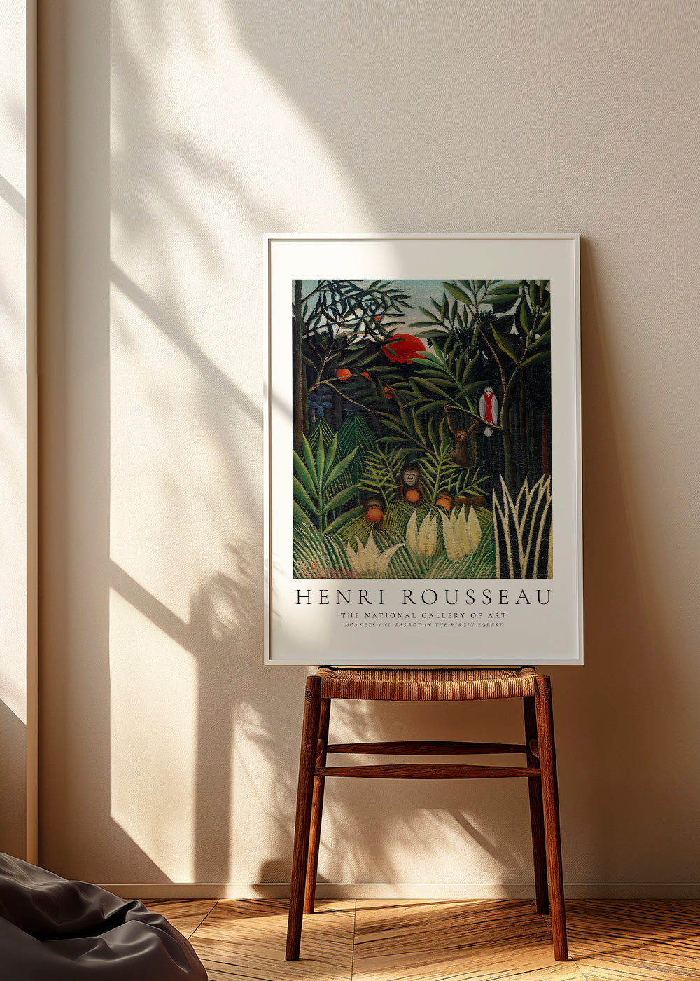 Henri Rousseau Monkeys and Parrot in the Virgin Forest