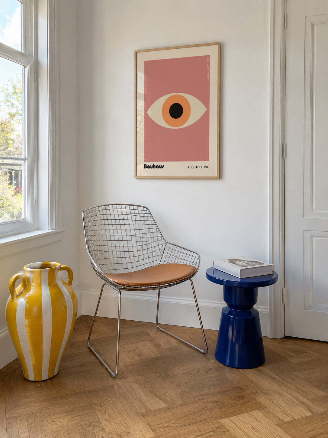 Bauhaus eye - Framed poster in an interior