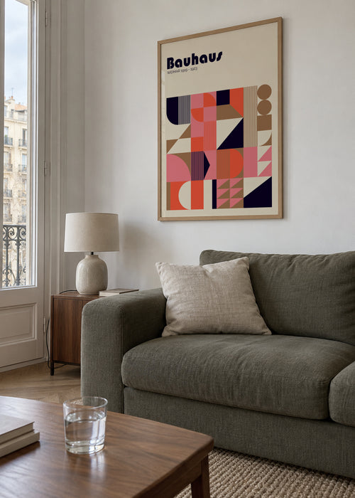 Bauhaus Weimar - Framed poster in an interior