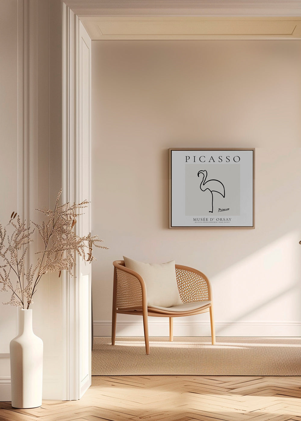 Pablo Picasso Animals Drawing Flamingo II