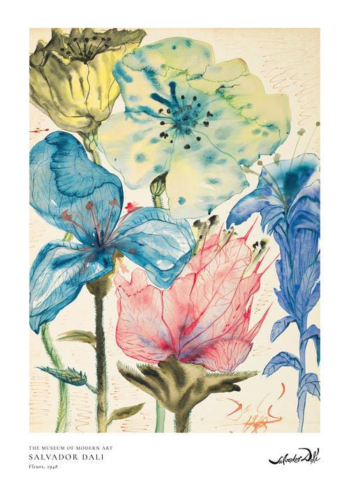 Salvador Dali fleurs I - Unframed art print