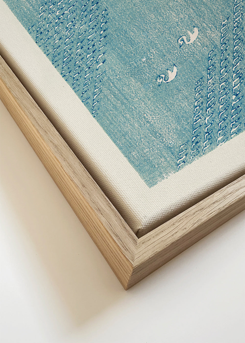 Blue Birds Woodblock print from Yatsuo no tsubaki by Taguchi Tomoki