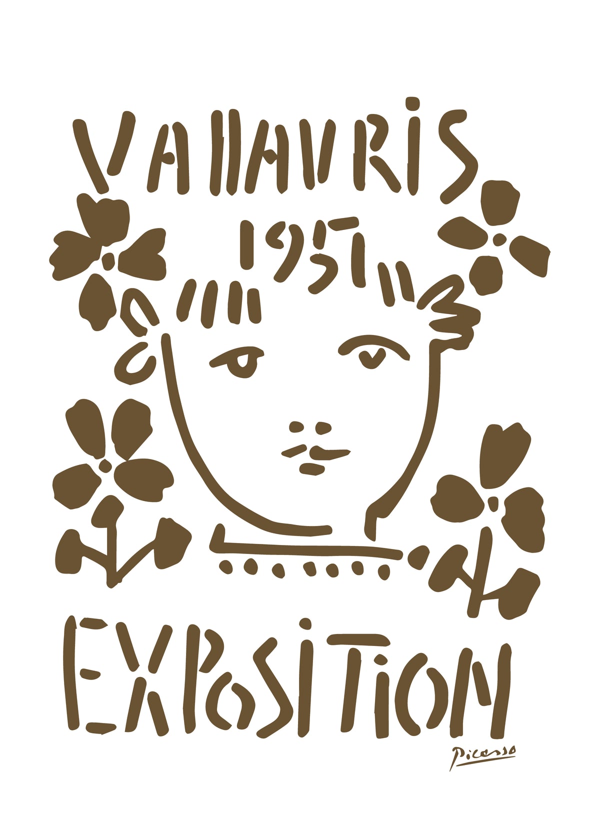 PIcasso Vallauris 1951 Exposition Poster - Unframed art print