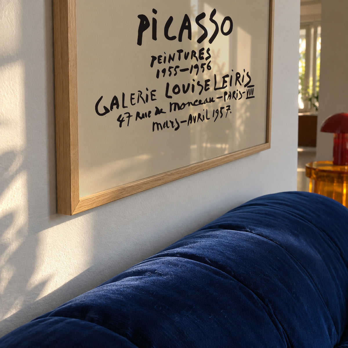 PABLO PICASSO Galerie Louise Leiris Print Poster - Framed poster detail