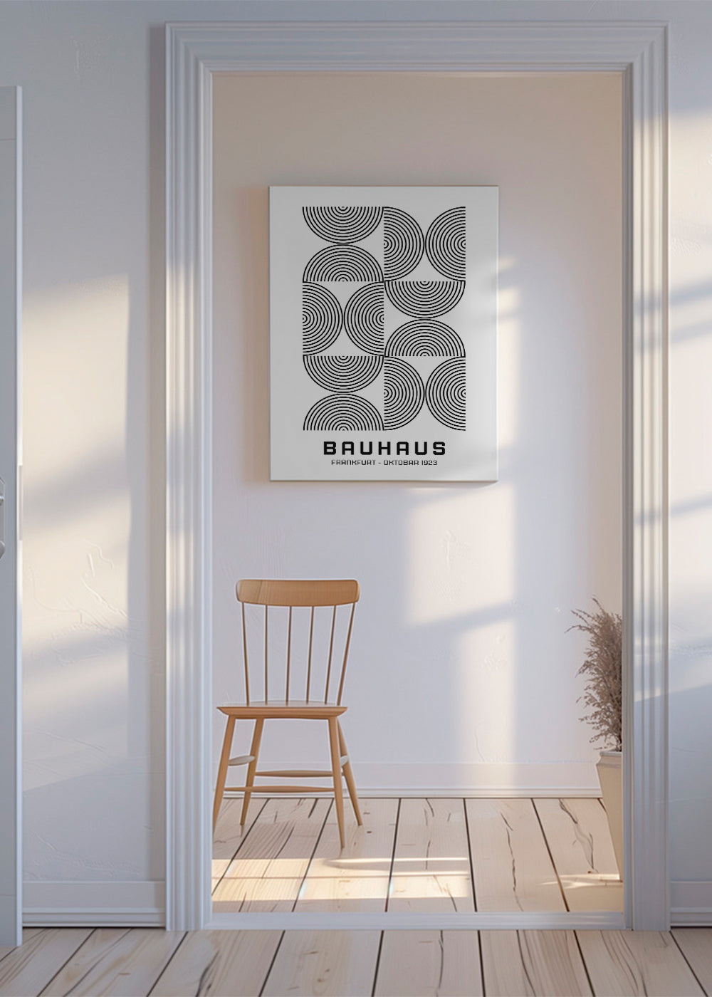 Bauhaus Black and White Exhibition Poster  1923