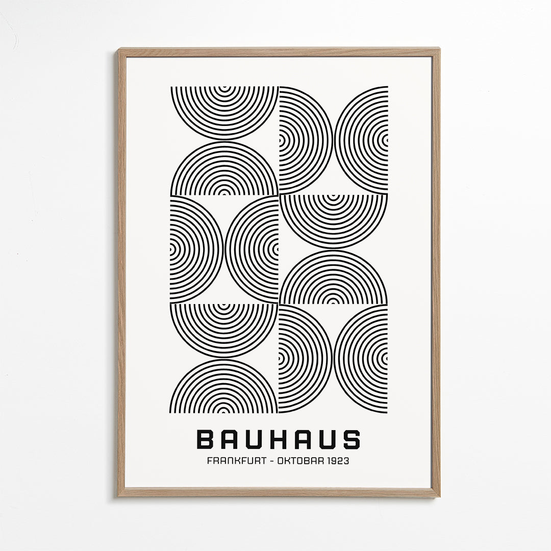 Bauhaus Black and White Exhibition Poster  1923