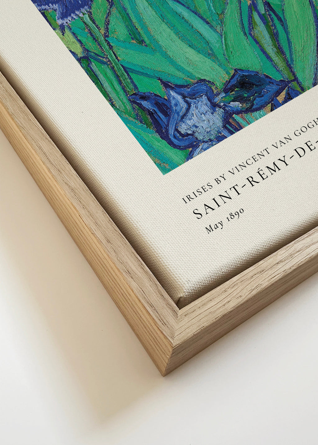 Irises by Vincent van Gogh - Square - Framed canvas detail