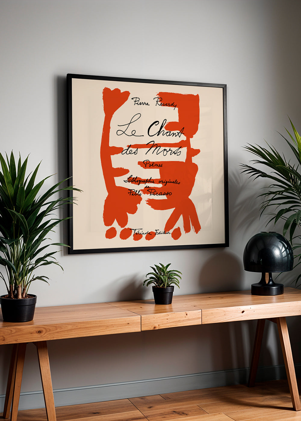 Picasso Le Chant des Morts Gallery Exhibition Poster - Square