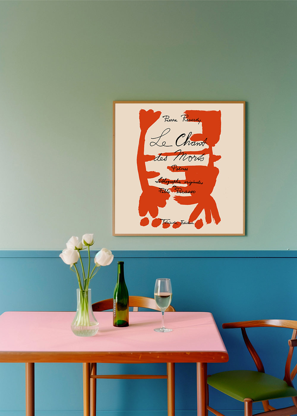 Picasso Le Chant des Morts Gallery Exhibition Poster - Square