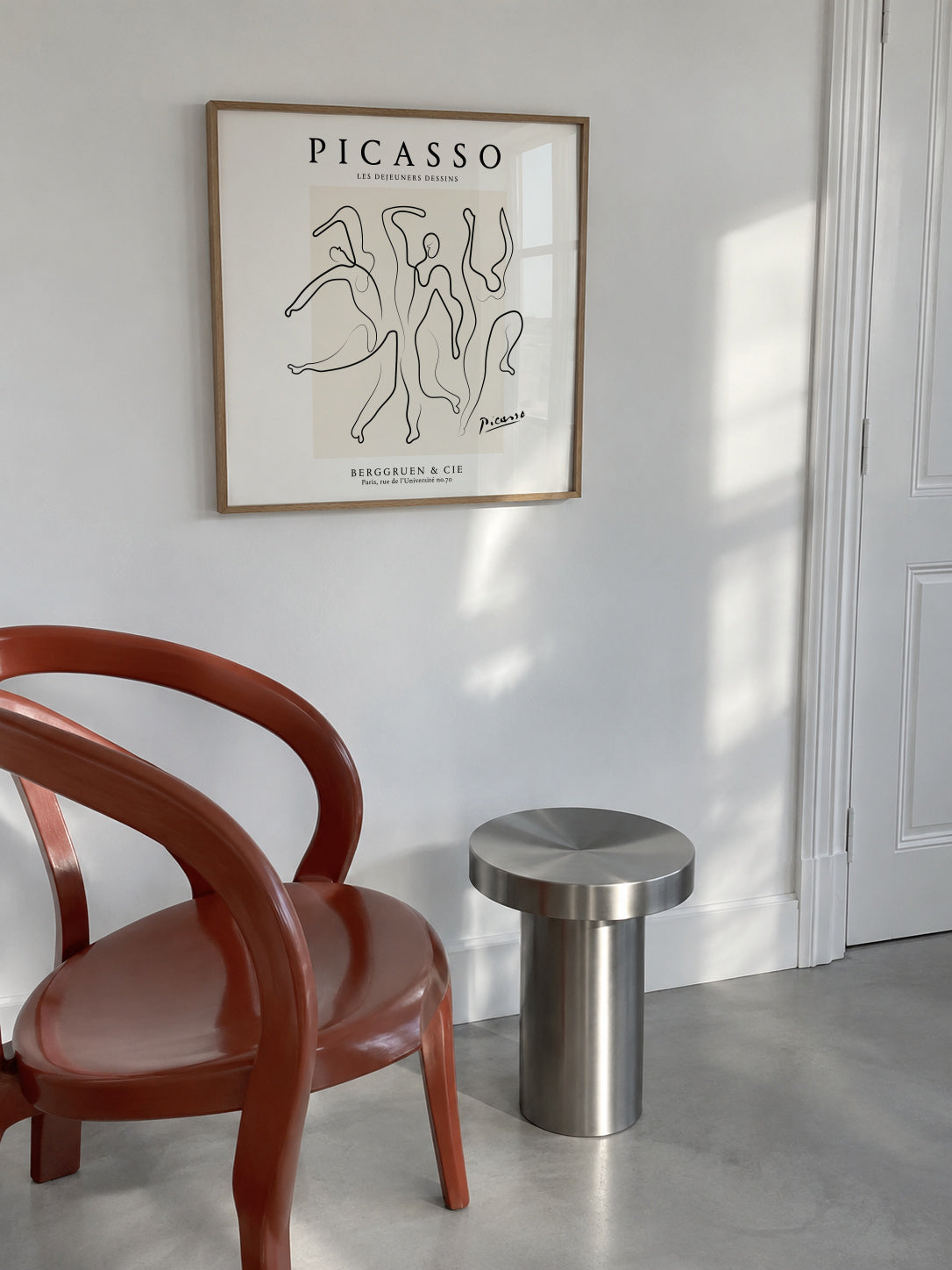 Pablo Picasso The Three Dancers Sktech poster - Square - Framed poster in an interior