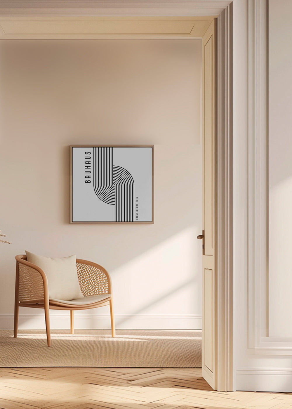 BAUHAUS AUSSTELLUNG Exhibition Poster  1919 - Square