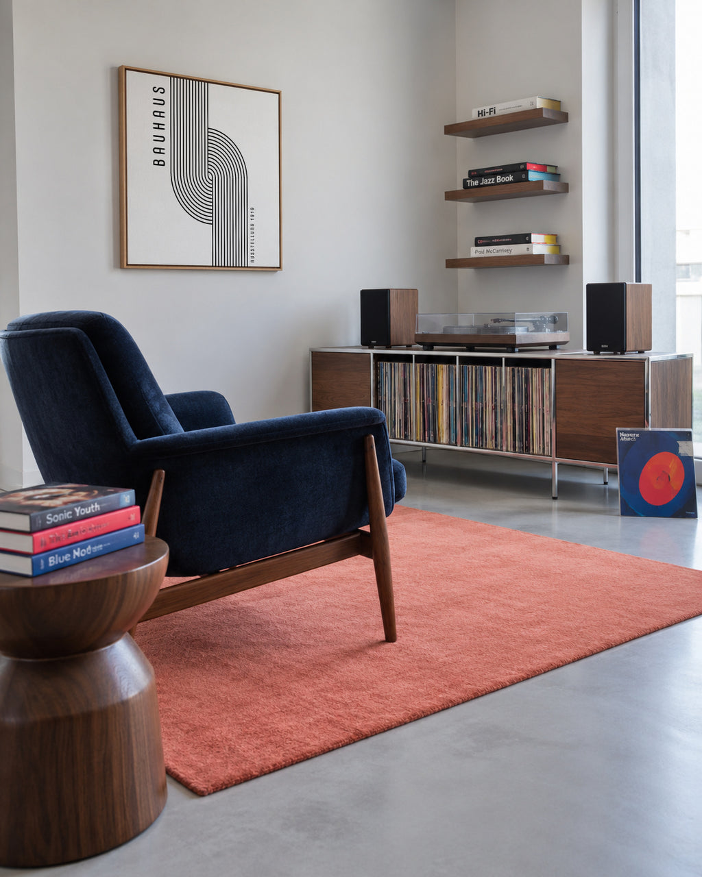 BAUHAUS AUSSTELLUNG Exhibition Poster 1919 - Square - Framed canvas in an interior