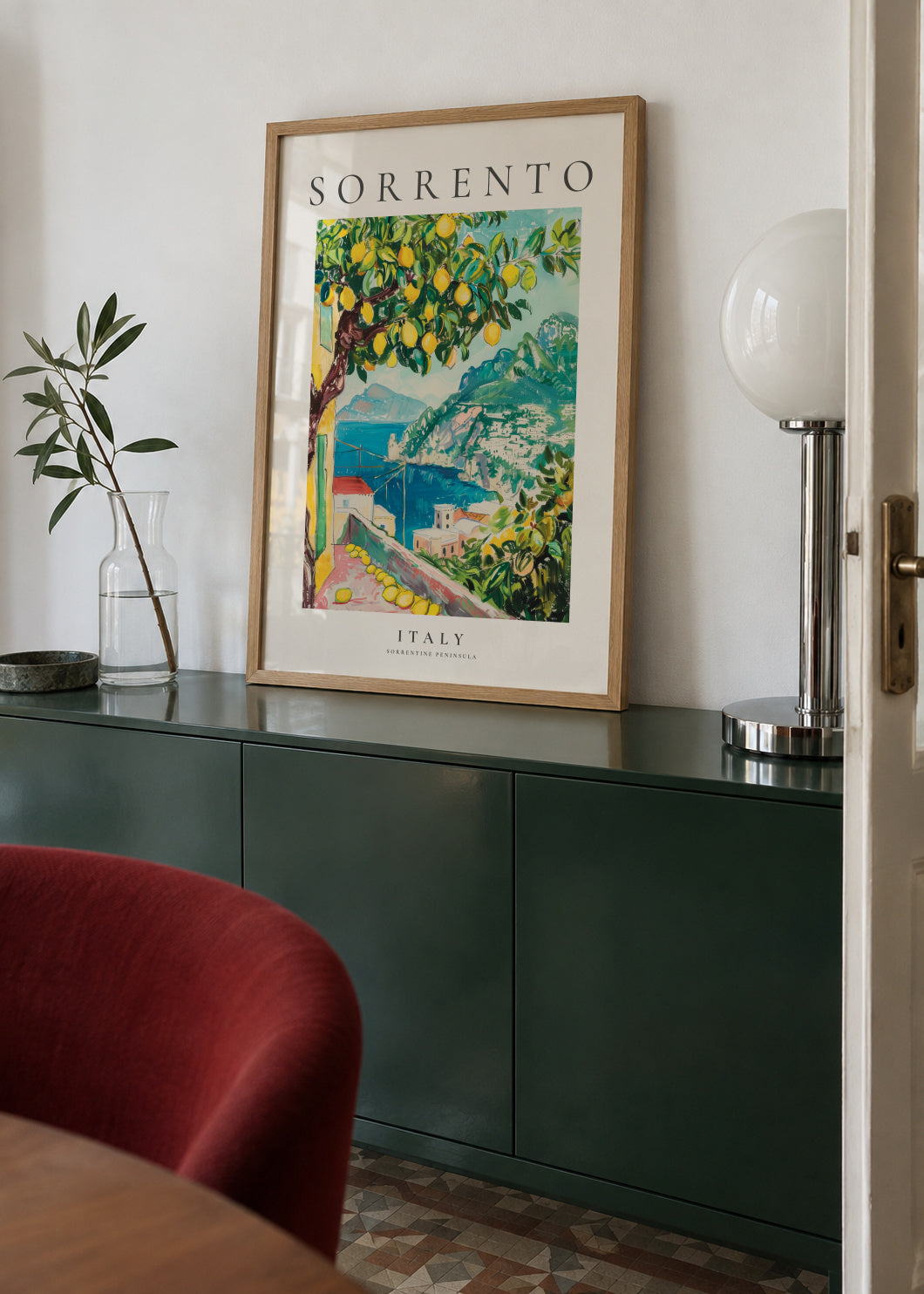 Sorrento, Italy - Framed poster in an interior