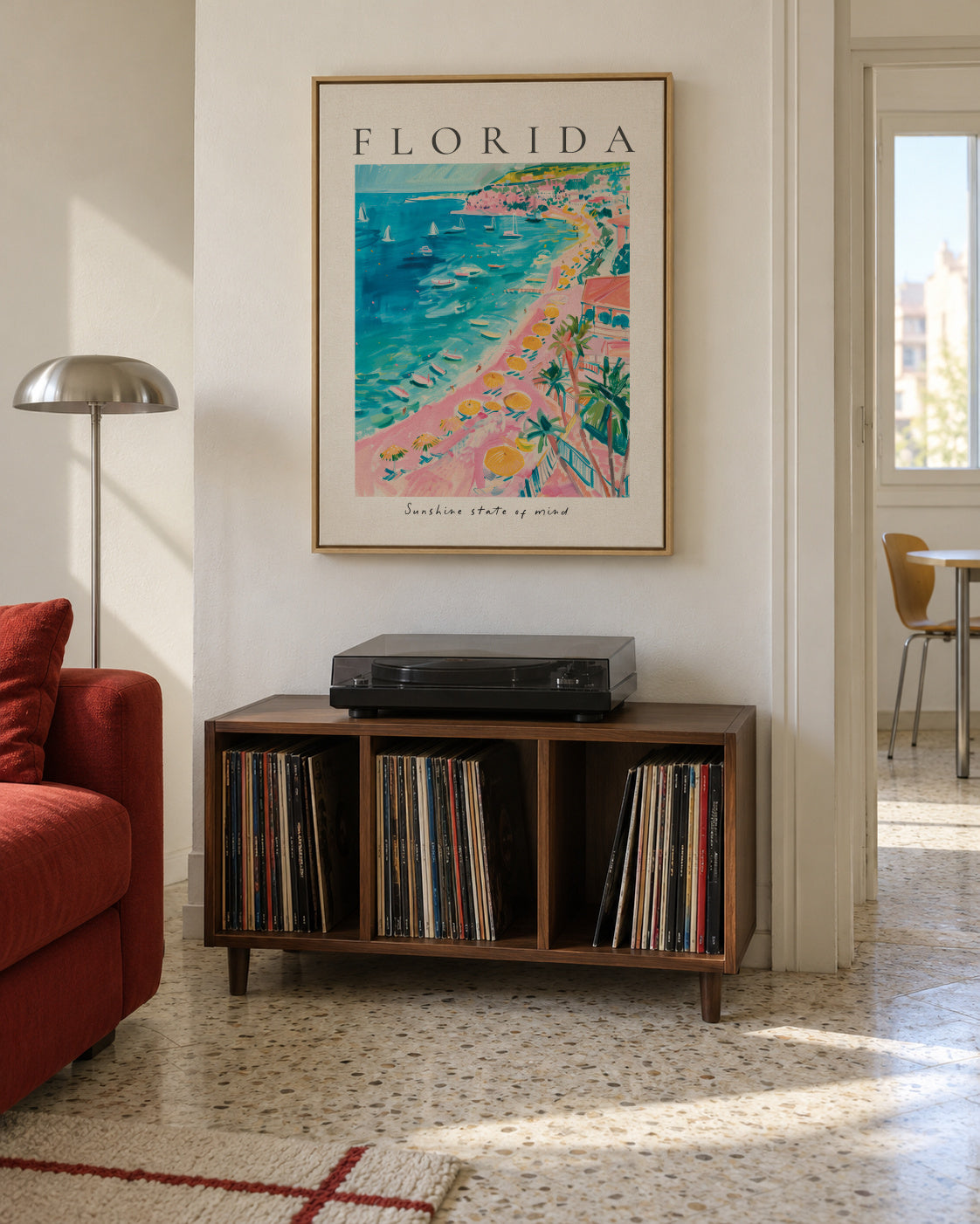 Florida - Framed canvas in an interior