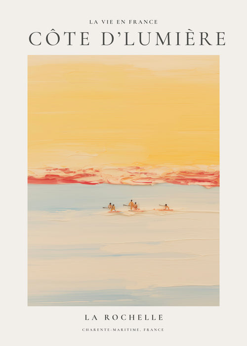 La vie en France, Côte d’Lumière - Unframed art print