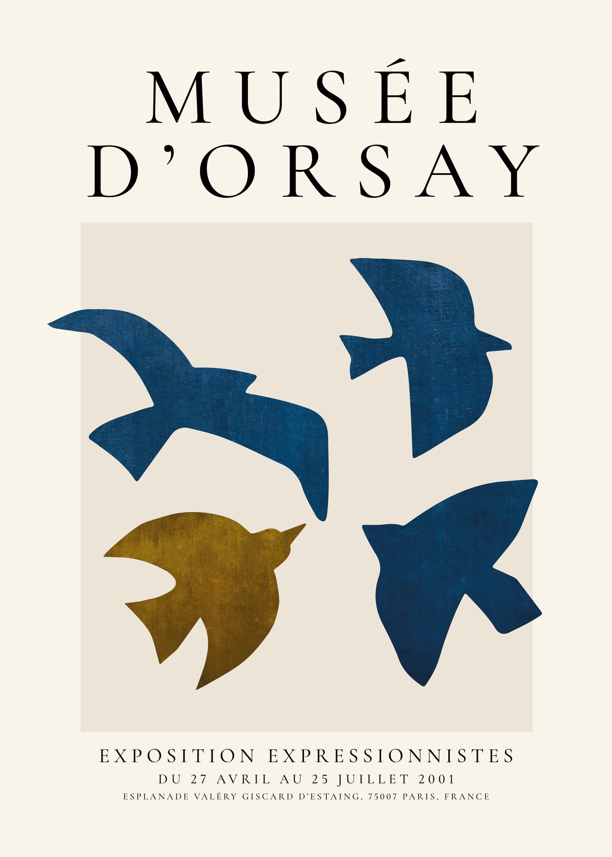 Musée d'Orsay Exhibition Poster - Unframed art print