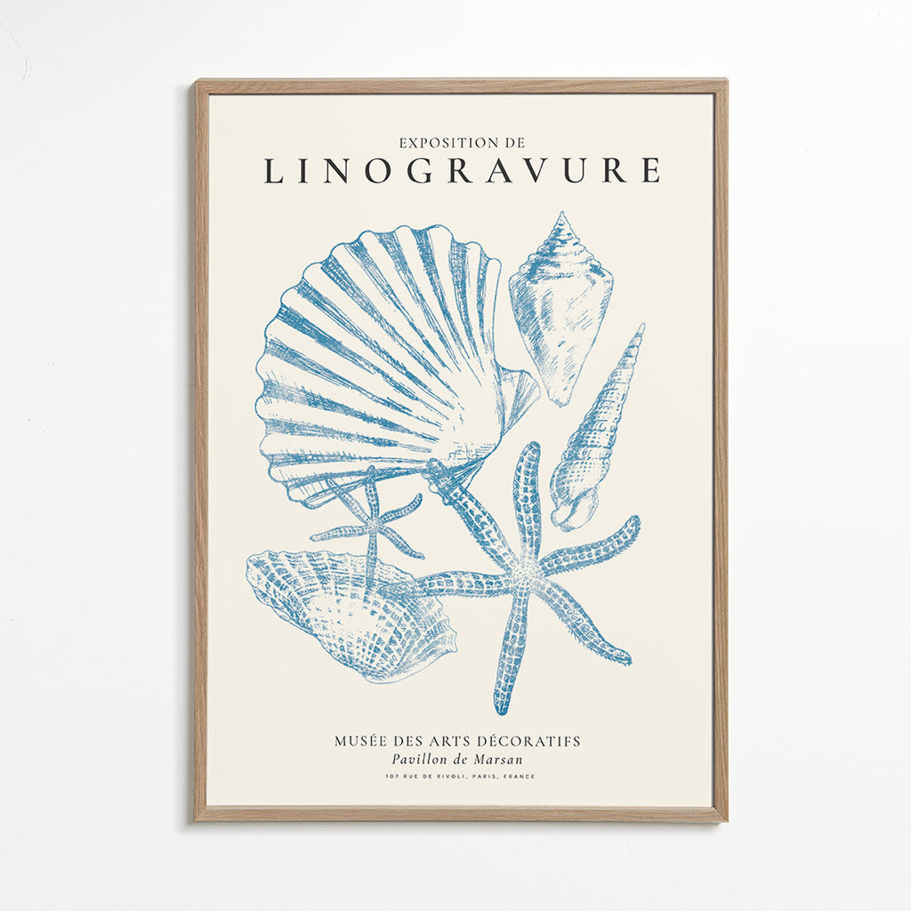 Exposition de linogravure, Sealife (la vie marine)