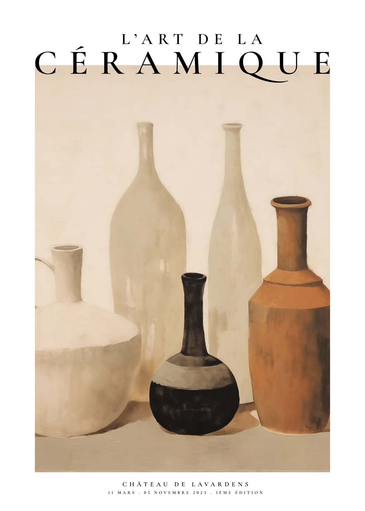 L'art de la céramique, Vases décoratifs - Unframed art print