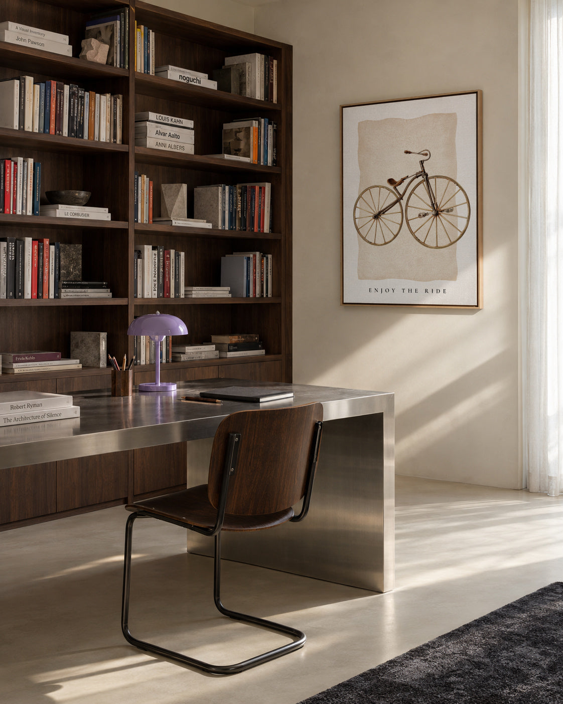Enjoy the ride - Framed canvas in an interior