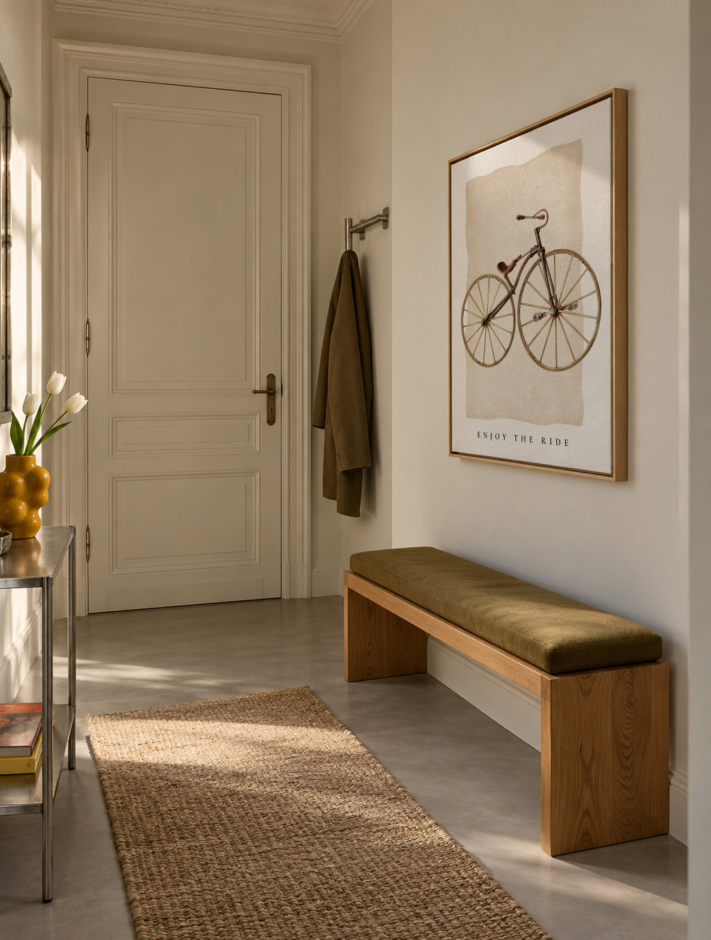 Enjoy the ride - Framed canvas in an interior