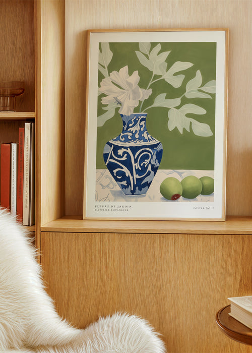 Fleurs de Jardin - Poster No. 7 - Framed poster in an interior