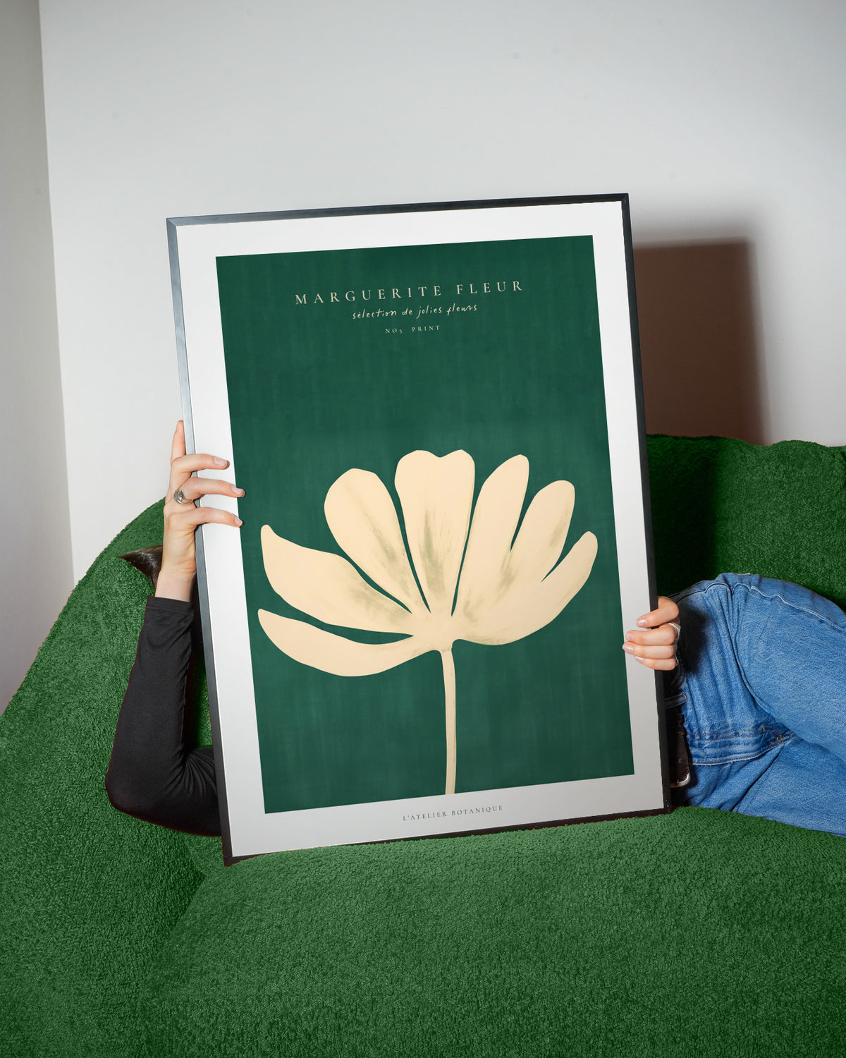 Daisy Flower (Marguerite Fleur) - Framed poster detail