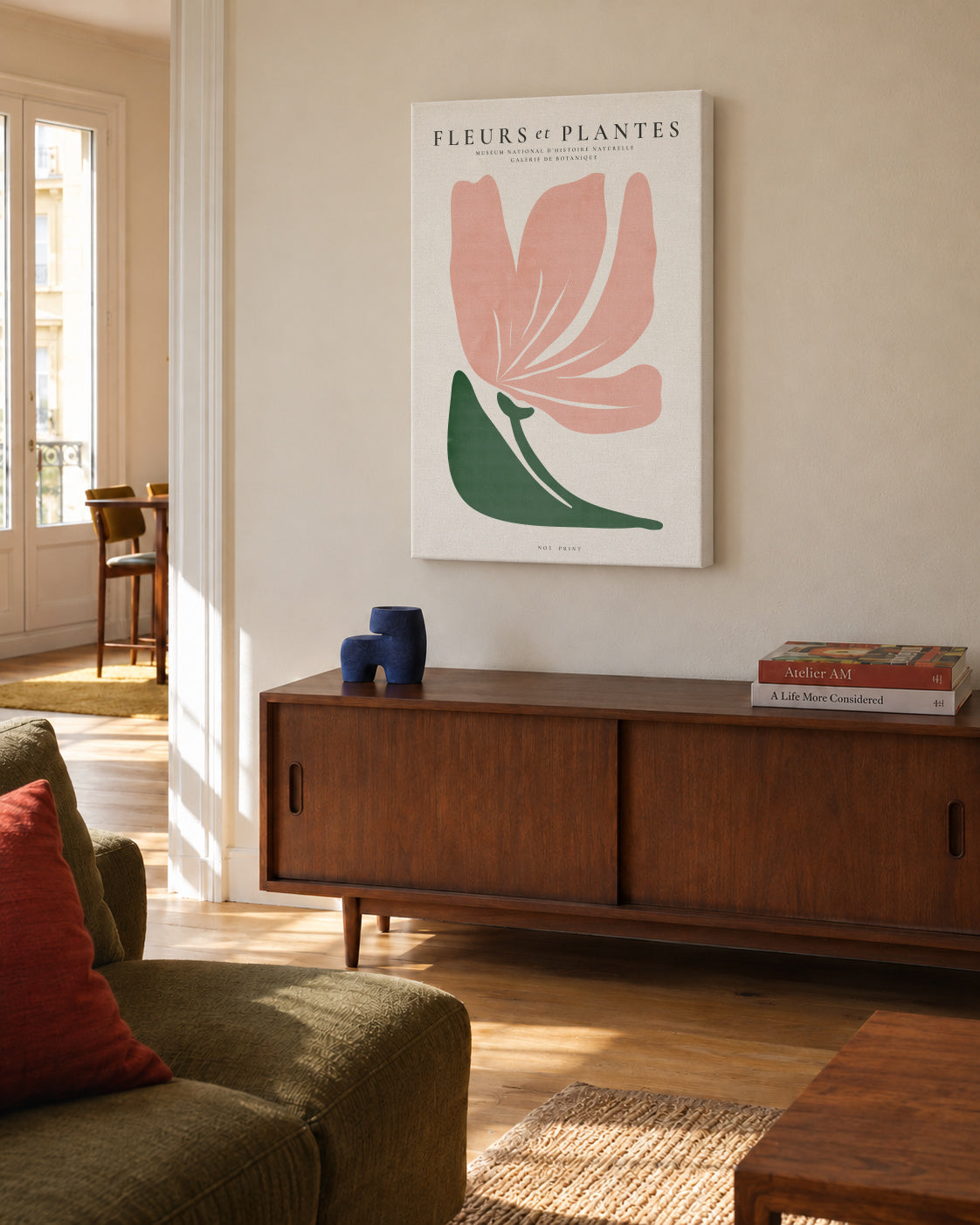 Botanical, Fleurs et plantes - Poster No. 3 - Unframed canvas in an interior