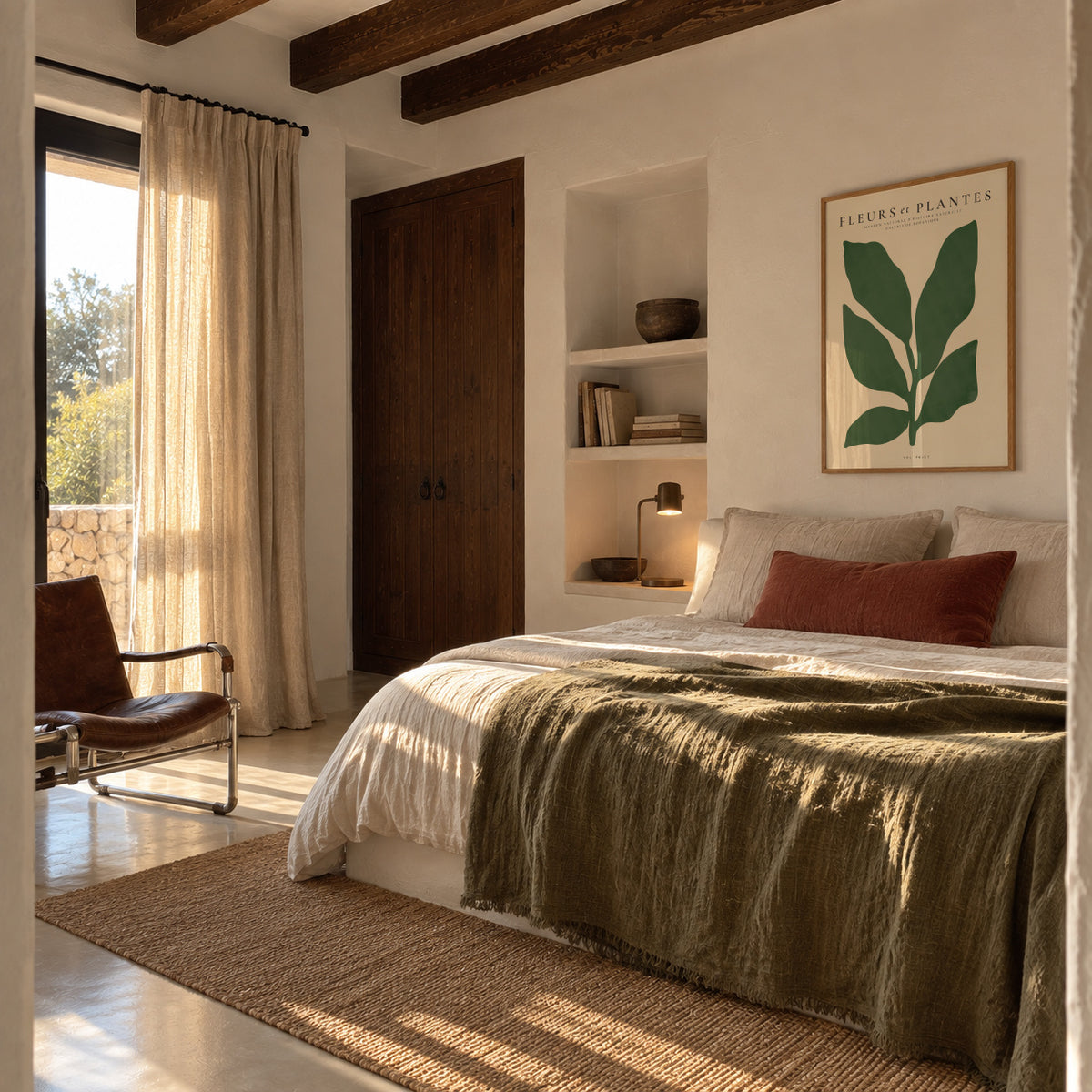 Botanical, Fleurs et plantes - Poster No. 7 - Framed poster in an interior