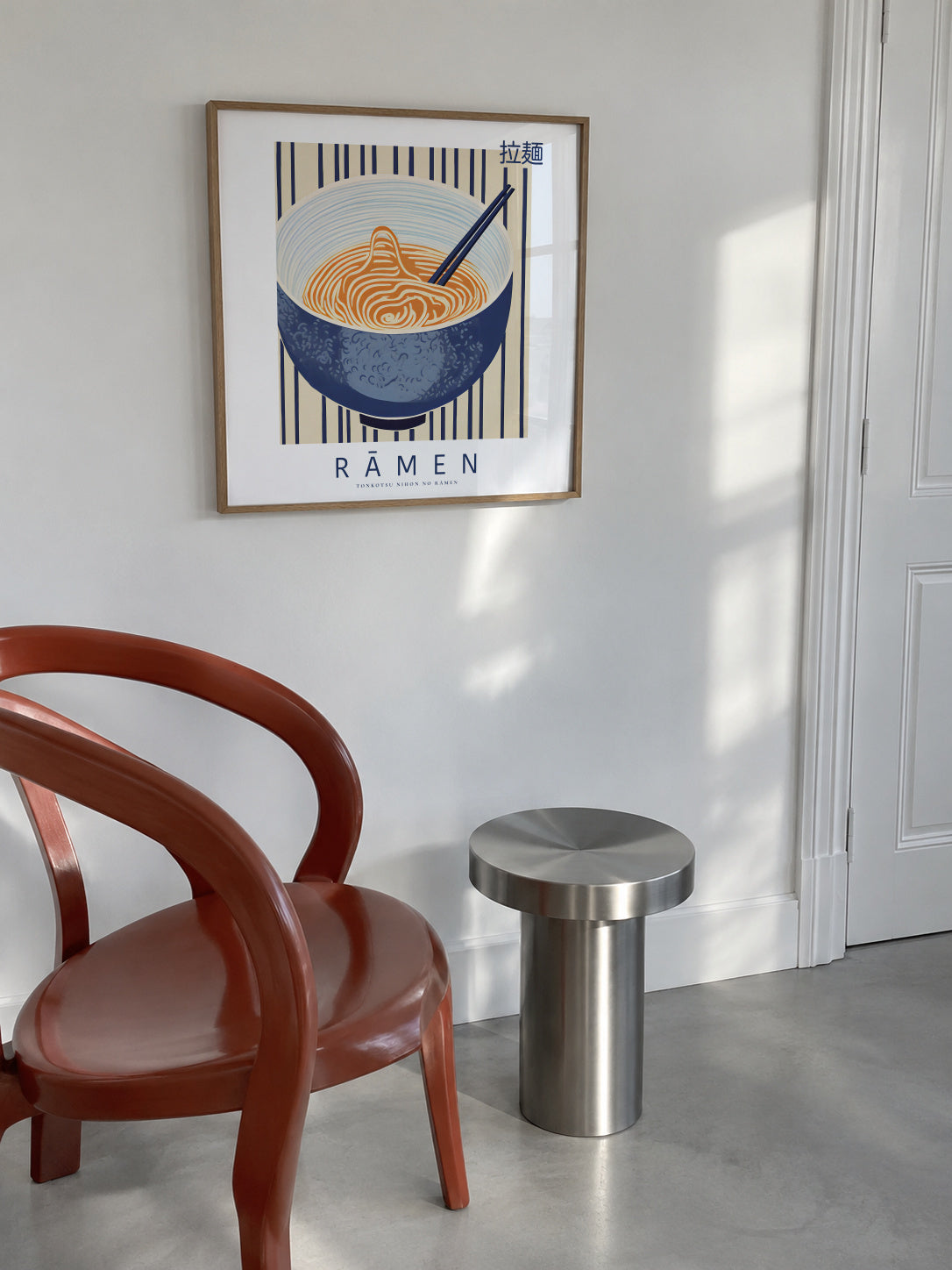 Ramen - SQUARE - Framed poster in an interior