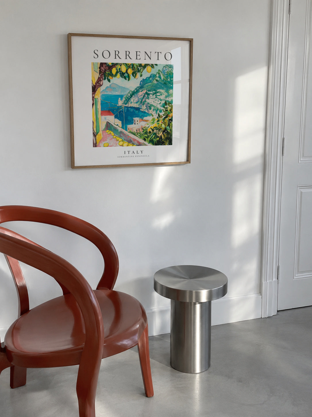 Sorrento, Italy - SQUARE - Framed poster in an interior