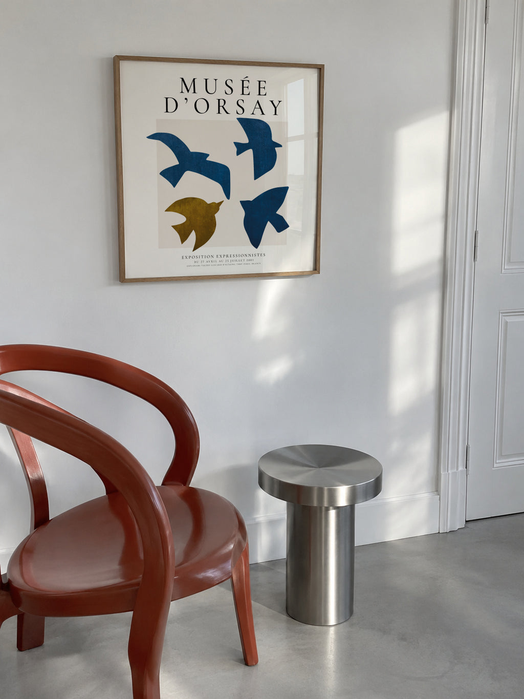 Musée d'Orsay Exhibition Poster - SQUARE - Framed poster in an interior